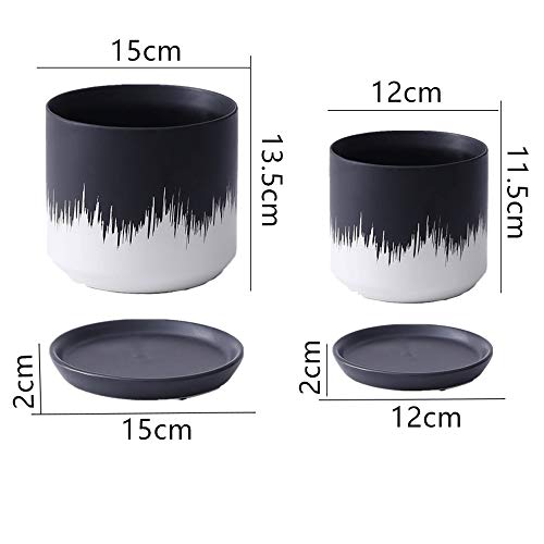 Maceta de cerámica de diseño minimalista para evitar manchas 7