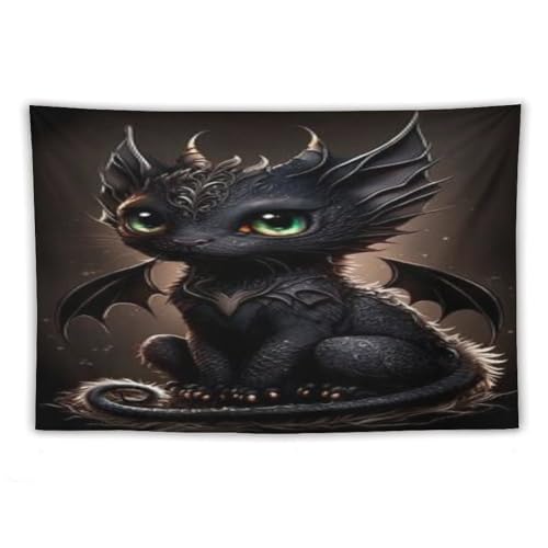 Tentre en polyester ptérosaure PAZZK grand format 150×230cm infroissable - 3