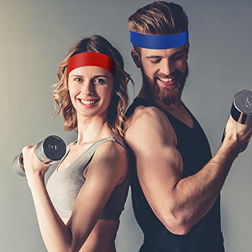 Wllhyf 6Pcs Wide Headbands Plain Stretchy Head Band For Women Elastic Sports Unisex 5 Cm Soft Absorb Sweat Hair Bands For Adults Gym Yoga Running Outdoor Exercise #TOP3