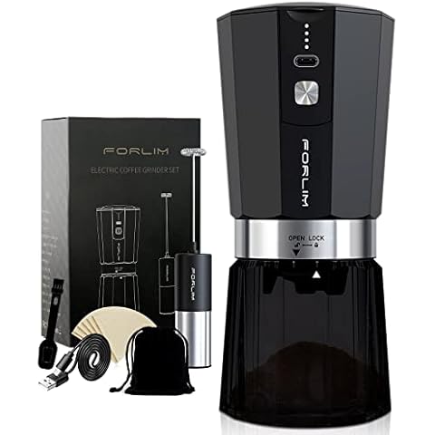 FORLIM Kabellose Tragbares Kaffeemühle Elektrisch Kegelmahlwerk Cover