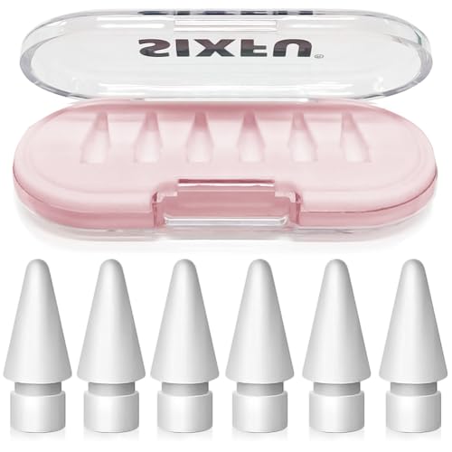 Image of SIXFU Tips for Apple Pencil Tips, Apple Pencil Pro Tips, Apple Pen Tips, Case Accessories Compatible with iPad Pencil Tips(6 PCS)