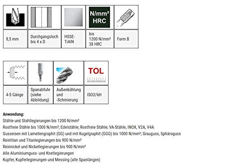 BAER UNiTap HSSE-TiAIN - Maschio per filettatura a...
