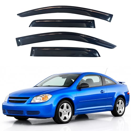Image of IG Window Visors Fit for 2005-2010 Chevrolet Cobalt, Out-Channel Rain Guards Vent Wind Deflectors 4PC, Car Accessories for 05-10 Chevy Cobalt