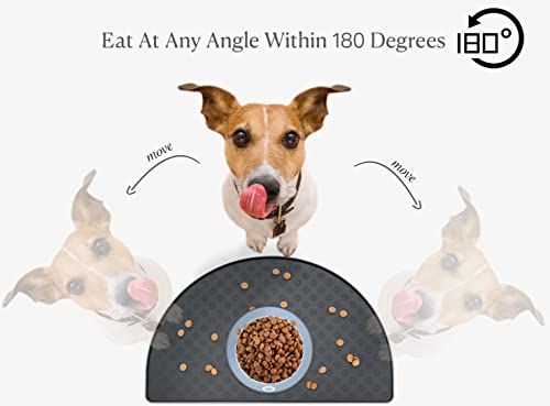 GueXioXio Pet Food Mat, Pet-Friendly Silicone Cat Dog Feeding Bowl Mat for Food and Water, Non-Slip/Waterproof Dog Food… - Image 3