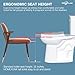 HOMLYLINK Compact Tall Toilet 19 Inch for Seniors, ADA High Toilet for Small Bathroom, Comfort Bowl Heigh 19