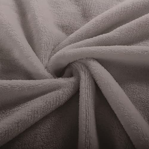 Plaid en flannel haut de gamme gris dégradé couverture lit 100x150