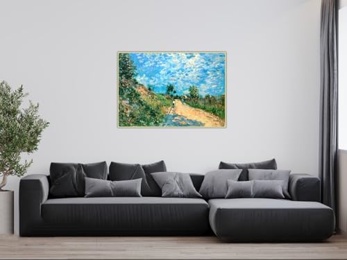 Toile Sisley Hill Path 55x77cm pour sublimer un mur de salon vide
