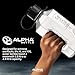Alpha Bottle XXL - 2400ml Water Jug/Gym Bottle - BPA Free (Black / Clear)