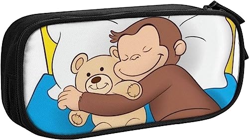 おさるのジョージ ペンケース 大容量 筆箱 多機能 おしゃれ ペンポーチ 男の子 女の子 子供 シンプル ツールペンケース 高校生 大学生 社会人用 中小学生 文具バッグ