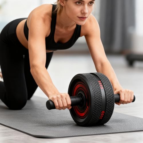 Rueda de abdominales para evitar dolores de espalda al entrenar en casa 3
