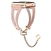 fastgo Compatible with Apple Watch Bands, Slim Cuff Bangle Bracelet Compatible for Iwatch Series 4 3 2 1, Thin Breathable Wristbands for Women Girls Female Adjustable (Pink, 38mm 40mm)