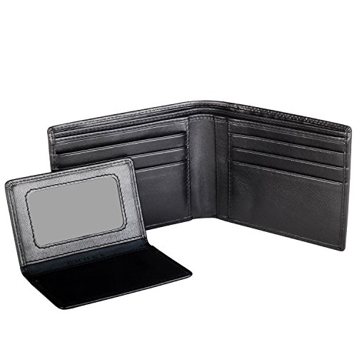 Cross Mens Leather Bifold Wallet with Removable Credit Card Case (Black)2