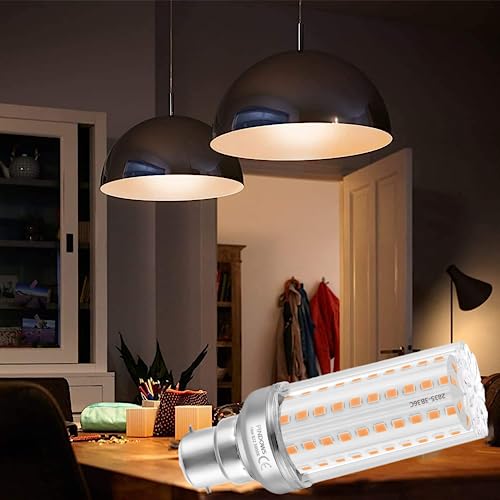 PINDOWS 16W LED Corn Bulbs B22, 3000K Warm White, High Bright 1900LM, Replace 120W~150W Incandescent, CRI 80+, Non-Dimmable, 4-Pack - Image 5