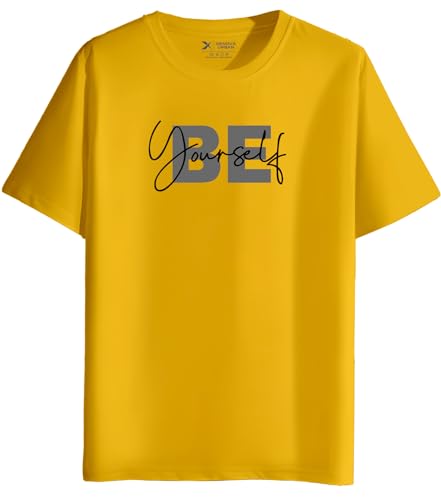 Image of XENOVAURBAN Unisex Adults Regular and Plus Size XVA-A1 Printed Round Neck 100% Cotton Tshirt (Pack of 1)