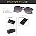 SUNGAIT Clásico Retro Gafas de sol Redondas Mujer Hombre Unisex 100% protección...