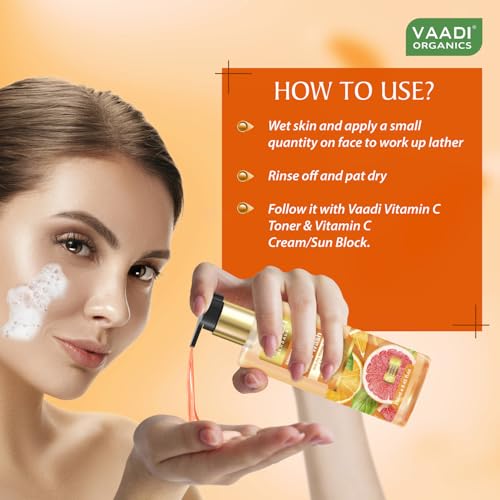Image of Vaadi Herbals Vitamin C Face Wash With Pro Vitamin B5 & Turmeric 110ml