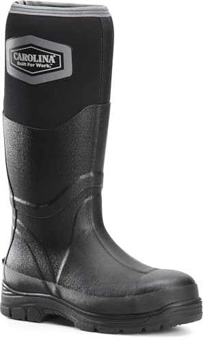 Carolina Mud Jumper Men’s 15″ Steel-Toe Waterproof Rubber Work Boot – EH-Rated, Slip-Resistant, Neoprene Upper
