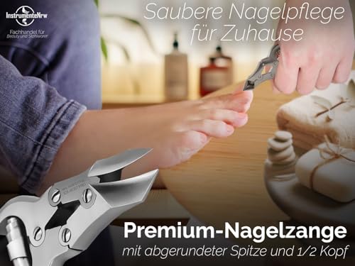 Profi Fußpflege Kopfschneider-Nagelzange mit Doppelter Übersetzung 4-Fach Verschraubt