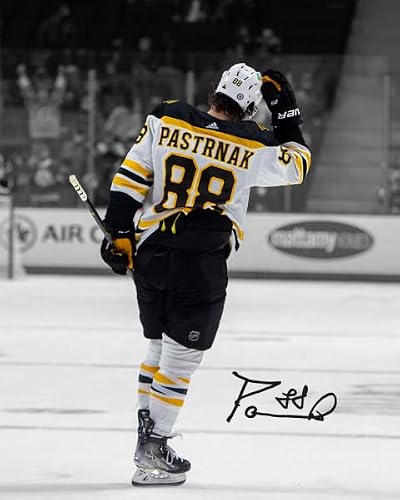 Ikonic Fotohaus David Pastrnak Signed Photo Autograph Print