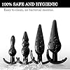 BDSMJOY 10er Analplug Set,Schwarz Anal Plug Sexspielzeug Set,Analplug für Frauen Männer,Anal Dildo Butt Plug Anal Vibrator,Buttplug Analdilos Analkugeln Analvibratoren Diloschwanz Analspielzeuge #1