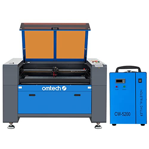 Omtech 80W Co2 Laser Engraver And Cutter, 24X35 Inch Laser Engraving Cutting Etching Machine With Water Chiller Red Dot Pointer Autofocus Auto Lift Workbed Ruida Controls More For Home Office Diy #TOP14