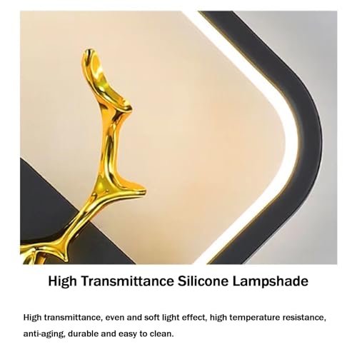Apliques de pared LED interior modernos con mando regular negro 4
