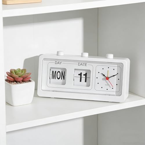 Reloj despertador digital compacto de sobremesa con termómetro 6