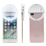 Dealpeak Battery Operated Selfie Ring Light Supplemental Photography Camera Light with 36LEDs for iPhone Android Smartphones & iPads Tablets (white)