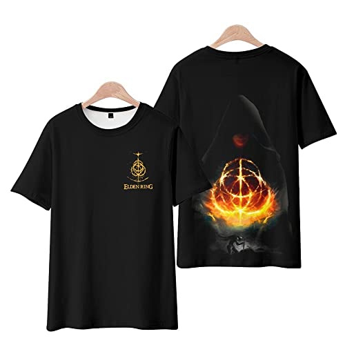 LFHCW Elden Ring T-Shirt Casual Kurzarm Mode Männer Lose Sporting Game Streetwear Kleidung Cover