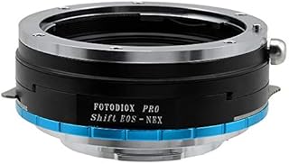 Fotodiox Pro Shift Lens Mount Adapter Compatible with Canon EOS EF and EF-S Lenses to Sony E-Mount Cameras