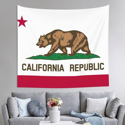 Grande tapisserie Californie pour déco de chambre et salon chaleureux