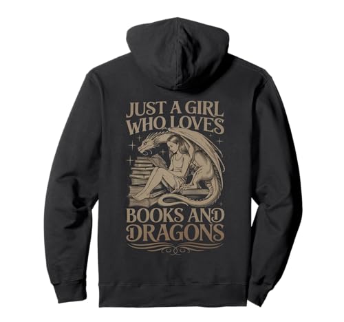 Libros de lectura Fantasy Dragon Bookworm Sudadera con Capucha