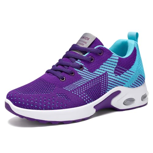 Image of Padgene Womens Sneakers Air Cushion Running Shoes Lightweight Tennis Walking Shoes Mesh Breathable Gym Work Fashion Sneakers Athletic Comfortable Casual