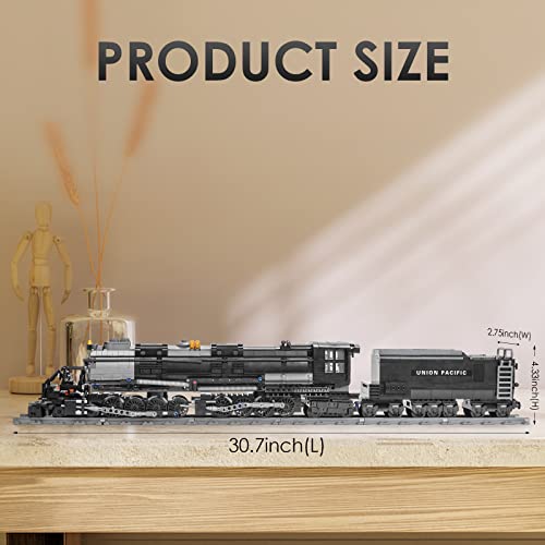 Chunbrommisam Steam Model Train Building Blocks, Build The Train Building Bricks Set, Large Locomotives Display Toy with Train Tracks,Top Present for Train Lovers (1608 Pcs) by ChunBrommiSam - Used condition - Image 2