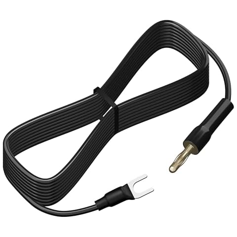 ARREPONT 79.9-Inch Turntable Ground Wire for Turntable Custom Plug Electroplating Long Process (C Vinyl Ground Wire Banana Plug) Cover