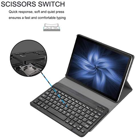 Galaxy Tab A 10.1 2019 Keyboard Case, Upworld Removable Bluetooth Keyboard with Slim Protective Case Compatible with Samsung Galaxy TAB A T510/T515 2019 (Black)