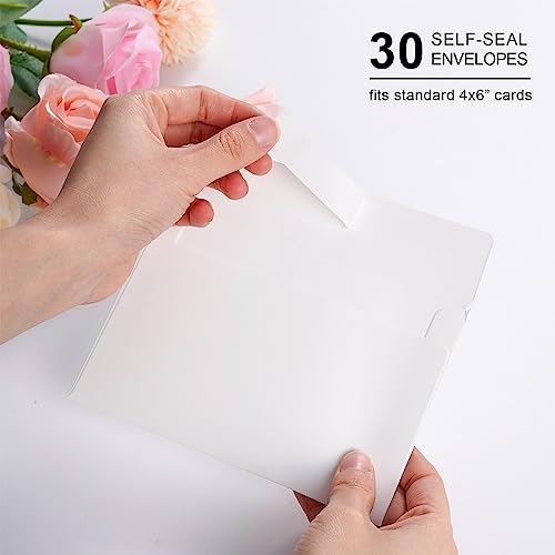 Nihuecne 30 Pack Boxed Baby Shower Thank You Cards Assortment With Self-Adhesive Envelopes, 4X6 Inch Animal And Rainbow Baby Girl Shower Thank You Greeting Cards #TOP3