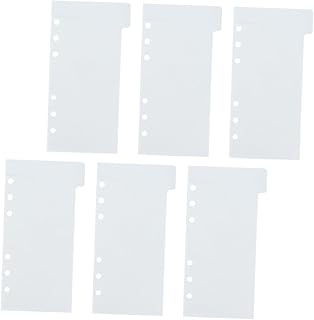 MAGICLULU 1 Conjunto De Pastas De Bolso Clipes Para Fichário Envelopes Pastas De Arquivo Bolsas Para Organizar Pastas De Bolso 6 Furos Bolsa Para Cartão De Visita Bolsas