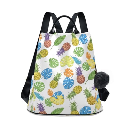 Sac à dos tendance feuilles d'ananas pour les sorties de femme