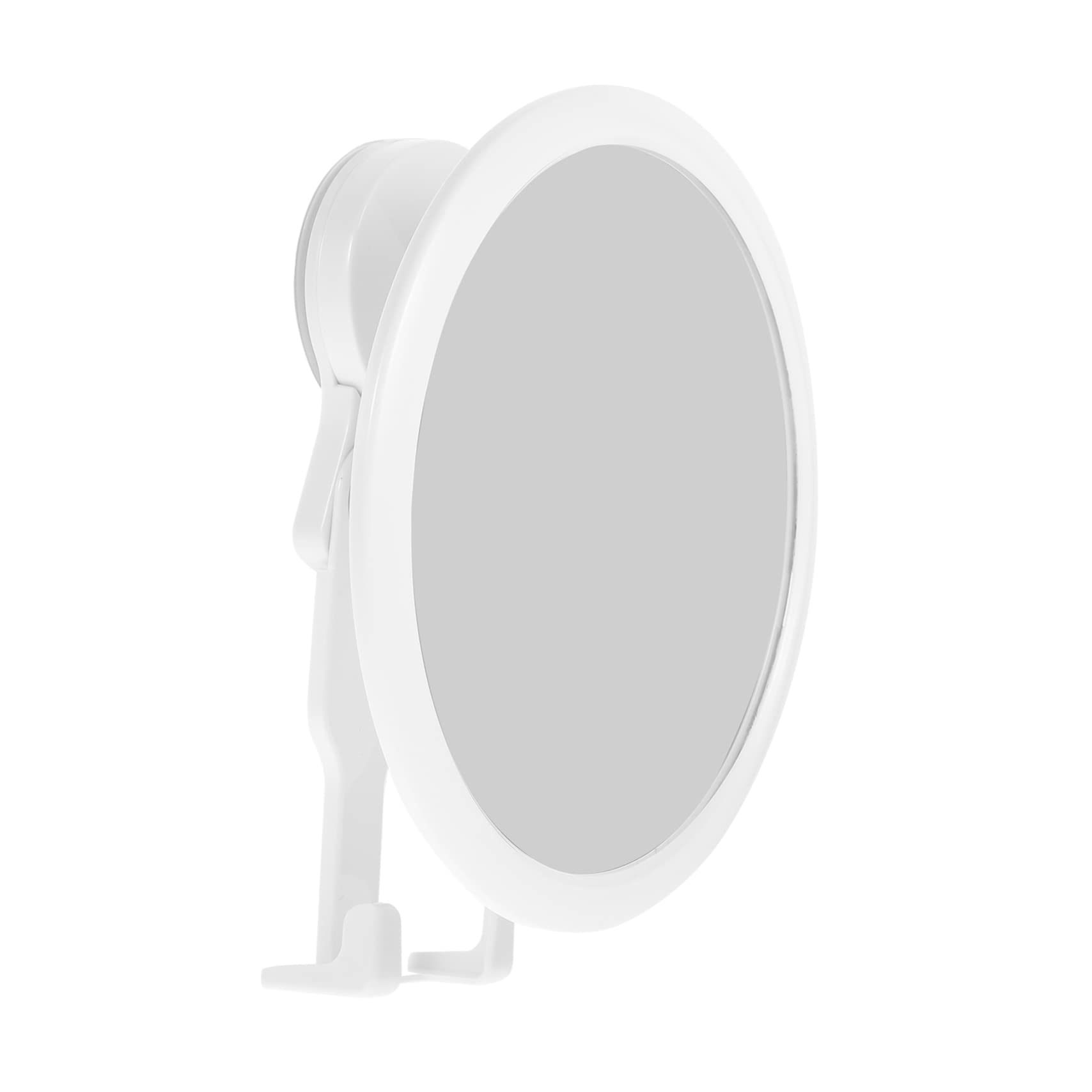Bathroom Folding Makeup Mirror Wall Mounted Punch Cosmetic Mirror with Angle High Definition Surface Modern Design for Styles