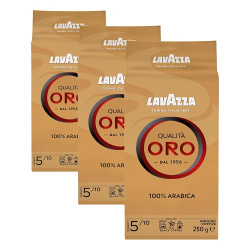 Lavazza Café Molido Qualità Oro, 250g (Paquete de 3)
