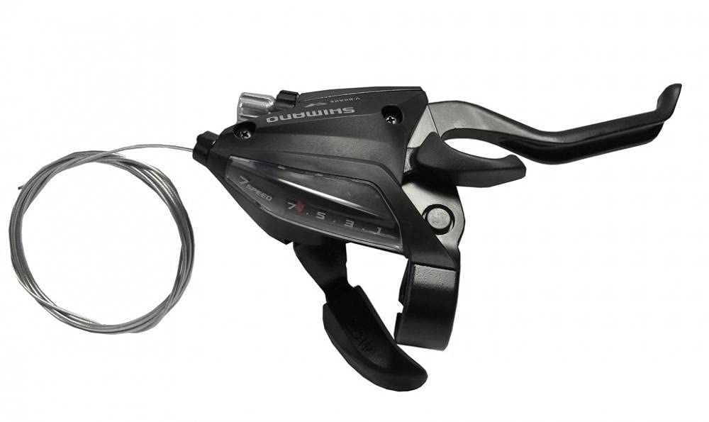 Shimano Schalt Bremshebel Rechts 7-fach V-Brake Leva Del cambio/Freno Unisexe-Adulte, Noir, Standard
