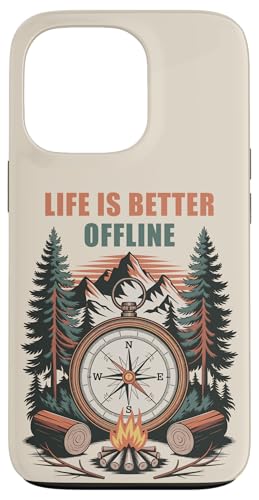 Life is Better Offline ? Camping & Hiking Outdoors Nature �X�}�z�P�[�X iPhone 13 Pro �p