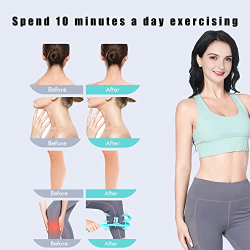 Echozone Manual Neck Massager,Handheld Shoulder Massager For Pain Relief Multifunctional Ball Roller Massager With 6 Balls Point For Neck,Shoulder,Back,Legs And Waist Massage(Blue) #TOP1