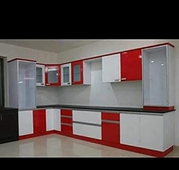 MURALI INTERIOR DECORATORS WARDROBE (Without chimney and oven) RED AND WHITE