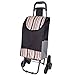 Produktbild LXY Klettern, Einkaufen, Einkaufen, Kleiner Wagen, Schwarze Streifen Handwagen (Farbe : SCHWARZ, größe : 90CM)