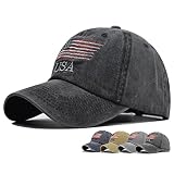 Junong American Flag Hat Independence Day 4th of July Patriotic USA Baseball Cap for Men Women
