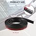 Hbxdeco Car Front Windshield Rubber Seal Strip, 2M/6.5FT Car Weather Stripping Seal Strip, Windshield Window Seal Strip Moulding Trim, Windshield Window Door Seal Rubber Strip