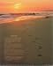 Footprints Poster in the Sand Motivational Art Print (16x20)