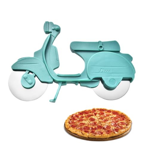 Tagliapizza a forma di moto, Rotella Tagliapizza, Taglia Pizza per Moto Creativa in Acciaio Inox, Tagliapizza Motociclo, Gadget da Cucina Cool, Rotelle da Taglio in Acciaio Inox